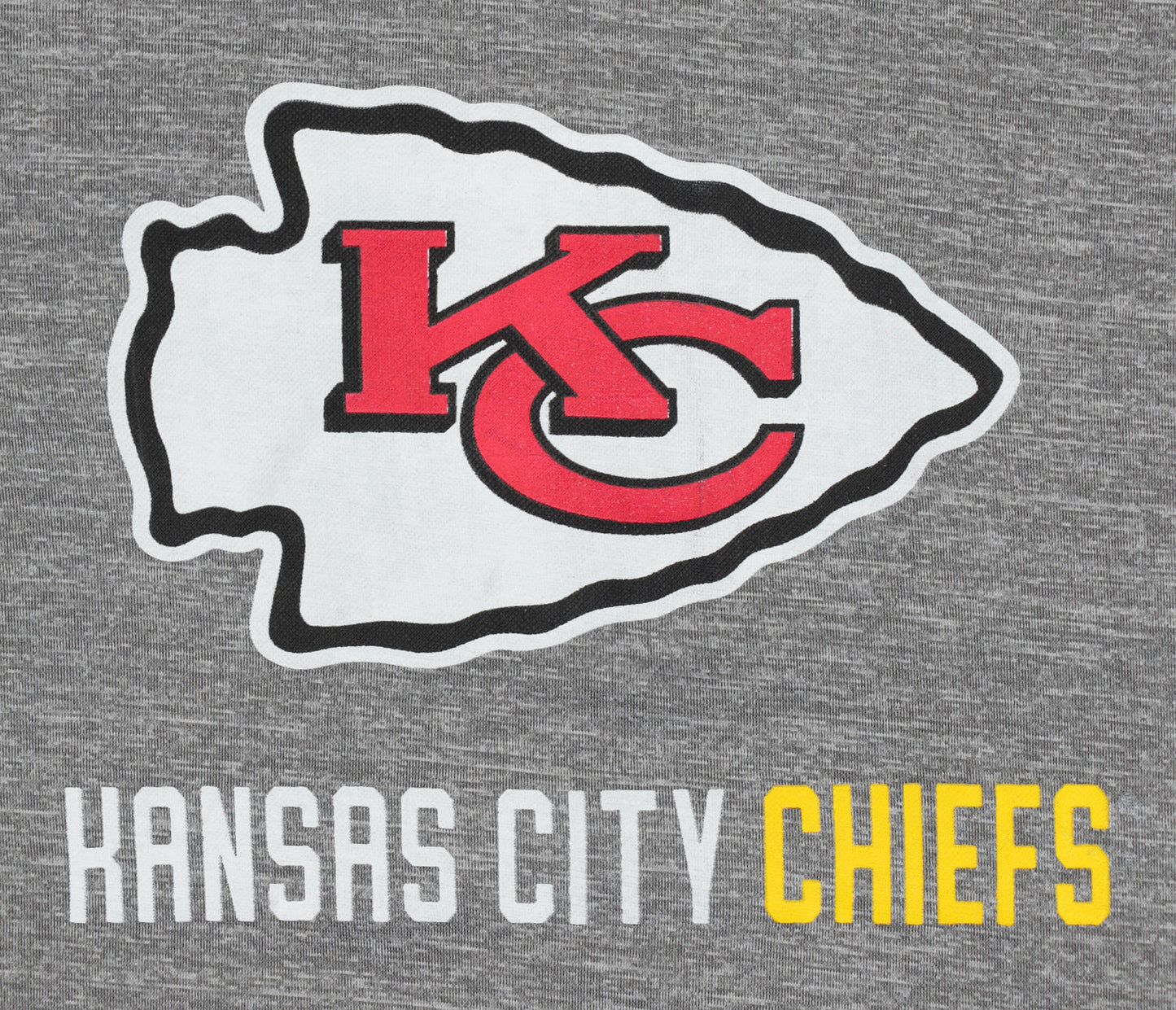 Zubaz NFL Men's Grey Team Name & Logo Zebra Hoodie Kansas City Chiefs