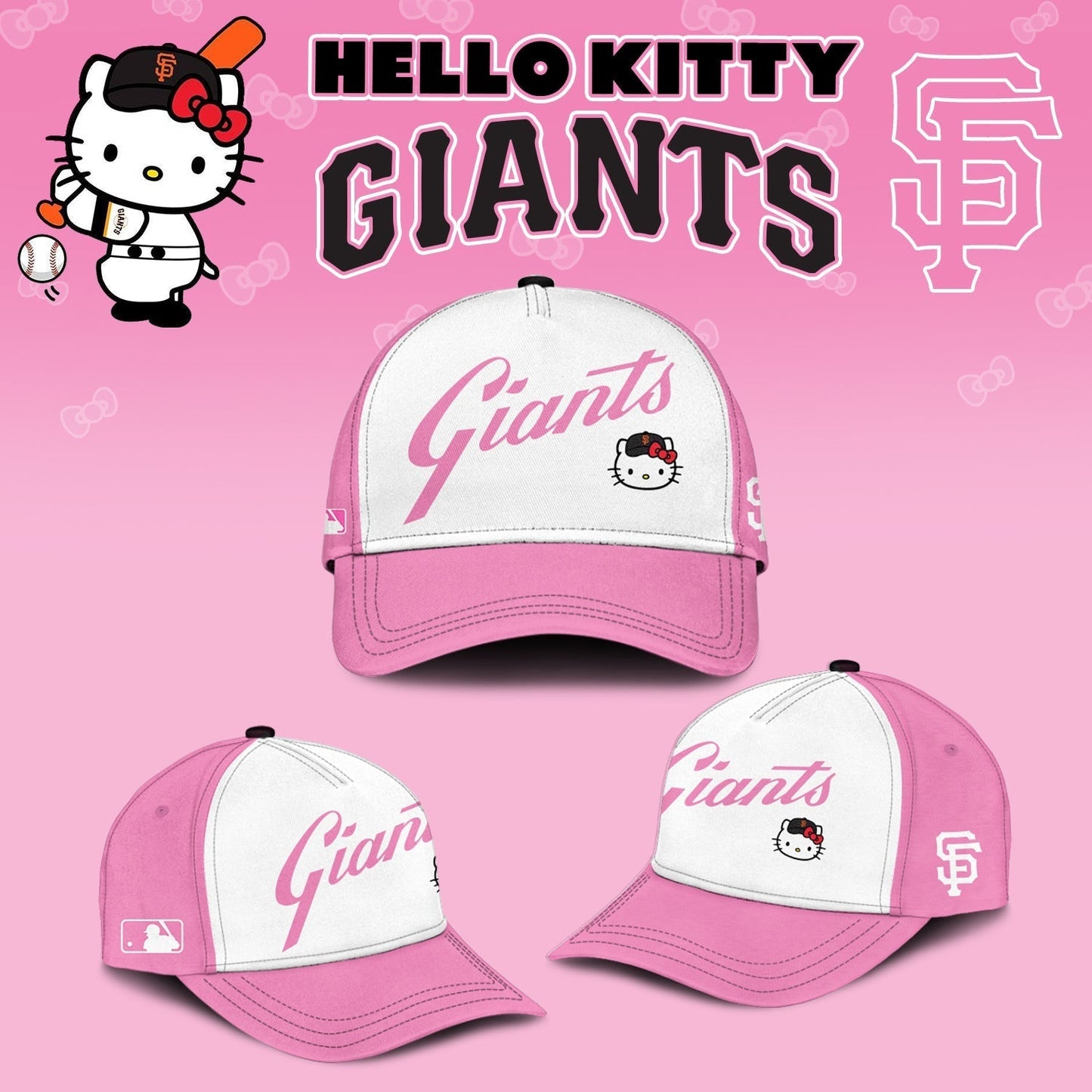 Limited Edition San Francisco Giants x Hello Kitty White Jersey