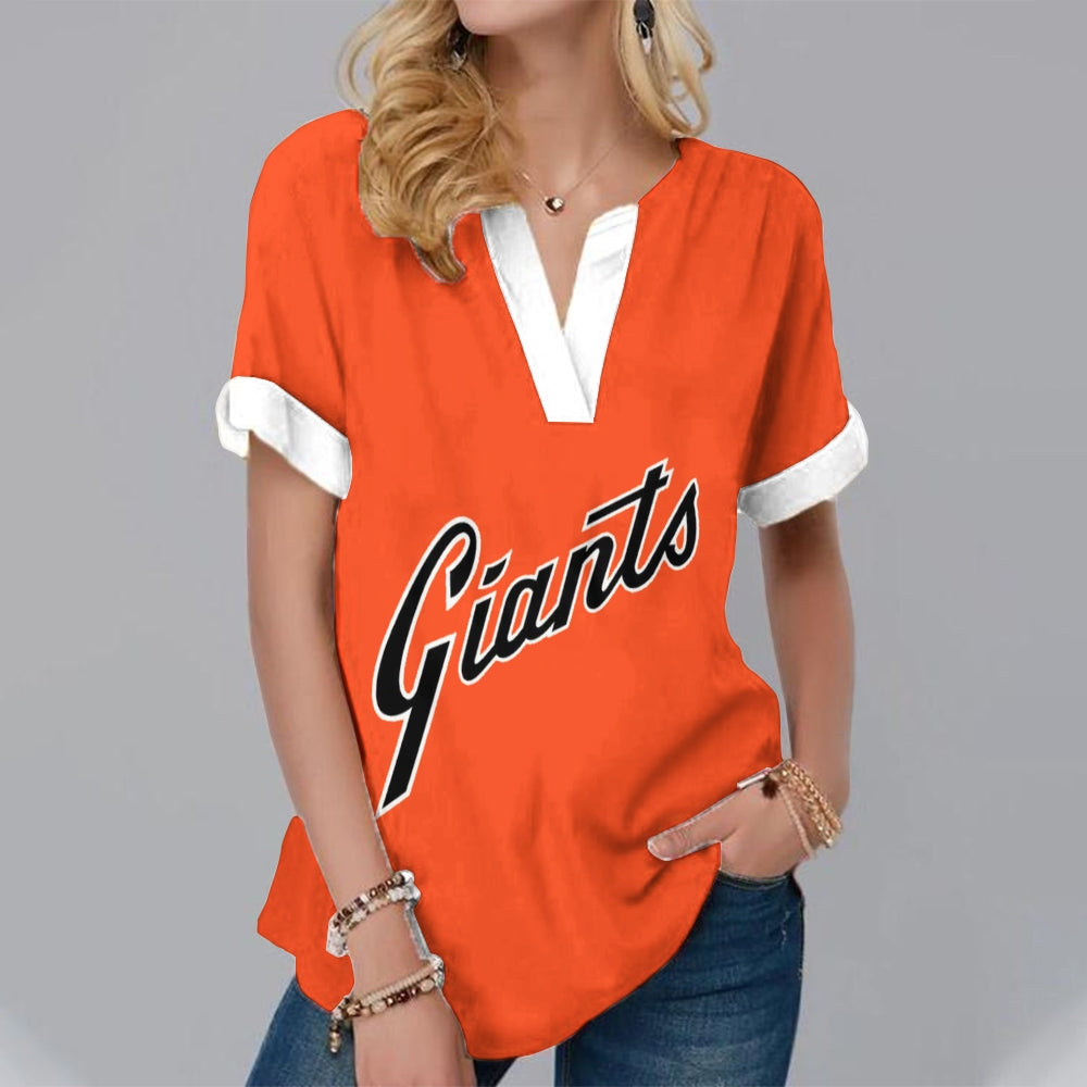 New Fashion Short Sleeve V-Neck Shirt