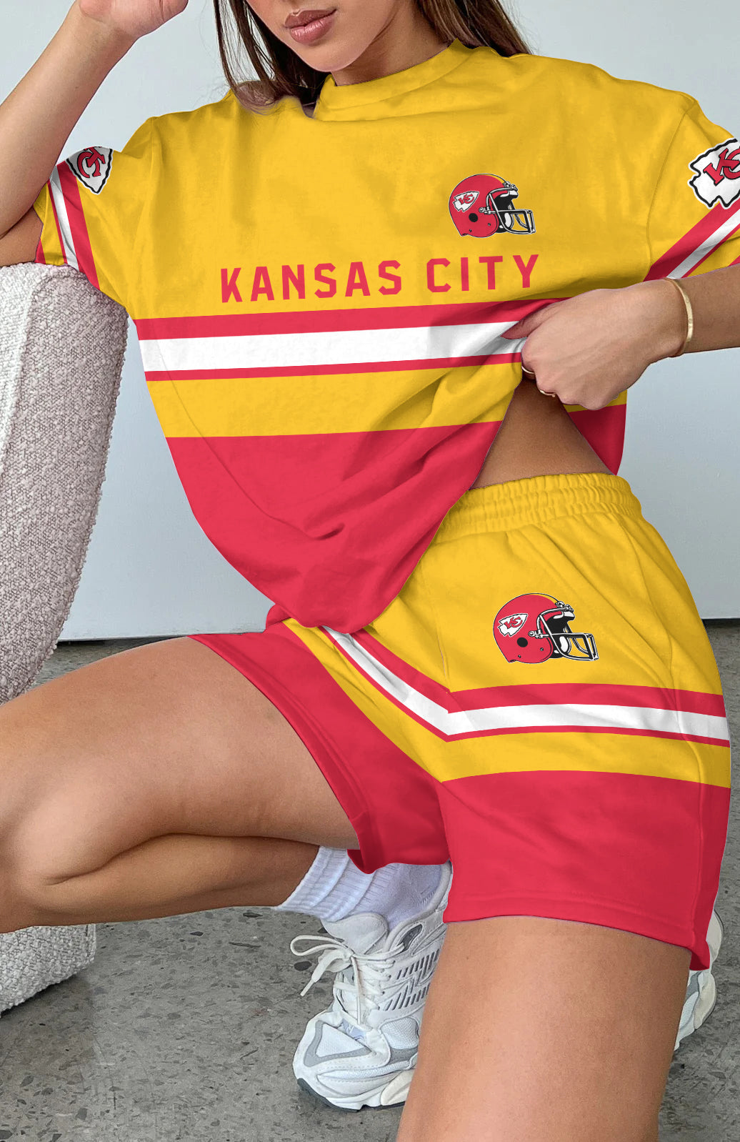 Kansas City Chiefs Limited Edition Women's T-Shirt & Short Set