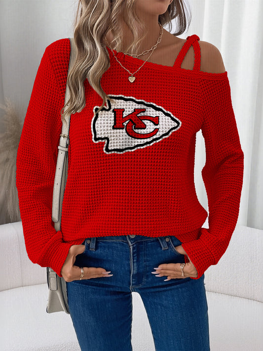 Asymmetric Off-Shoulder Women's Sweatshirt