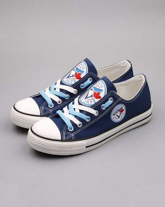 Casual printed low-top canvas shoes unisex