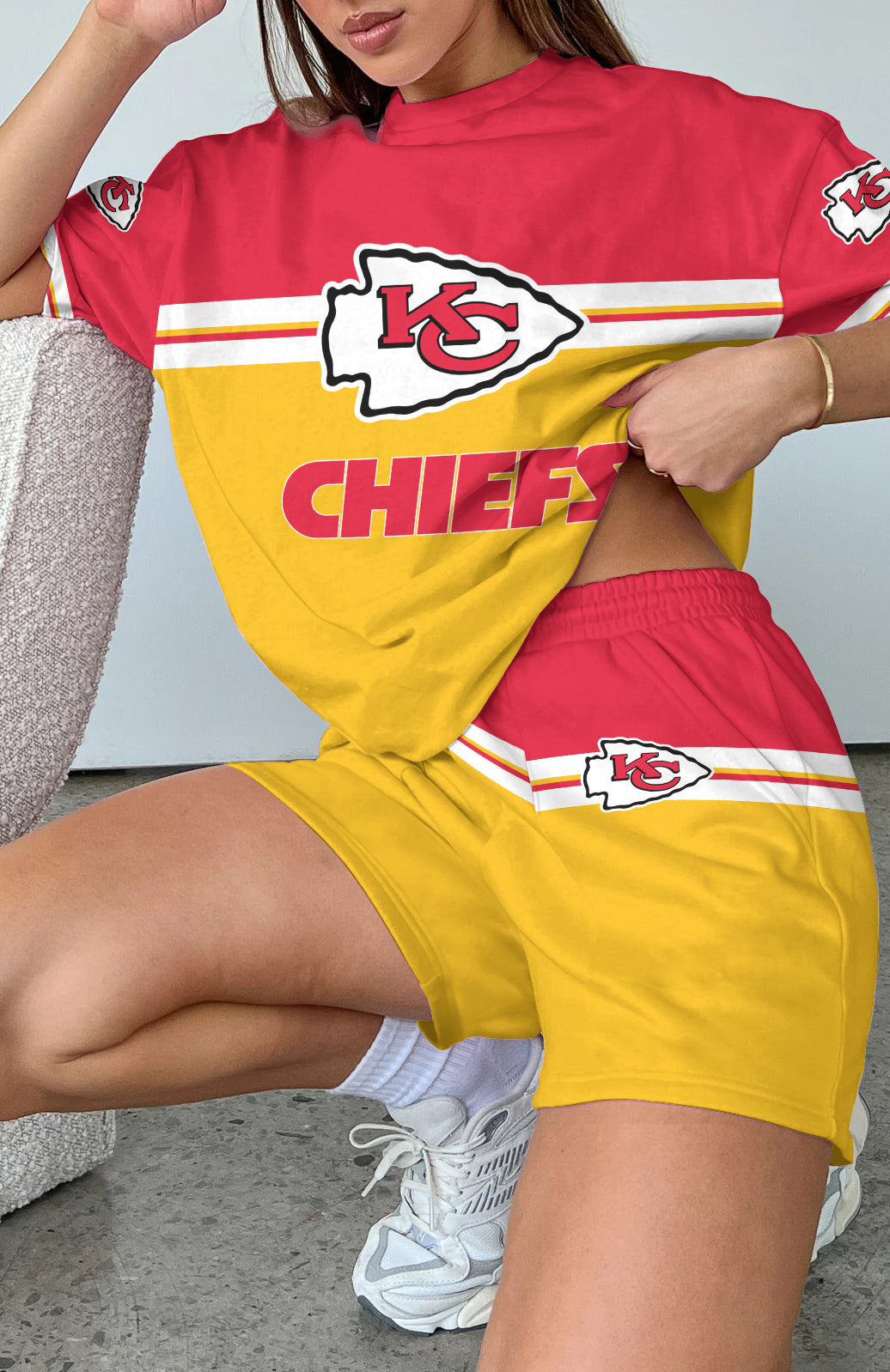 Kansas City Chiefs Limited Edition Women's T-Shirt & Short Set