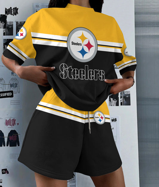 Pittsburgh Steelers Limited Edition Women's T-Shirt & Short Set