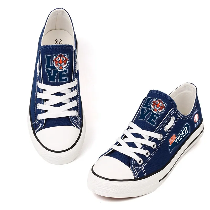 Casual printed low-top canvas shoes unisex