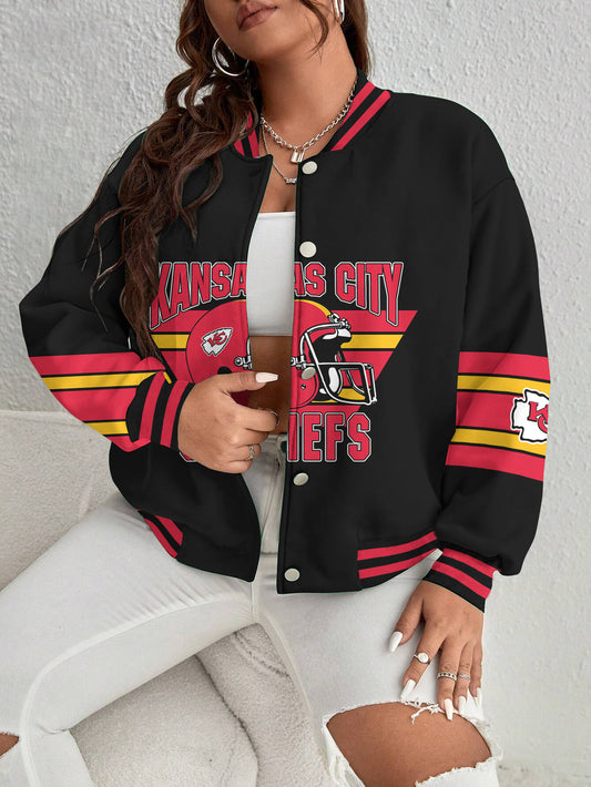 Kansas City Chiefs Women's Long Pass Full- Snap Casual Jacket