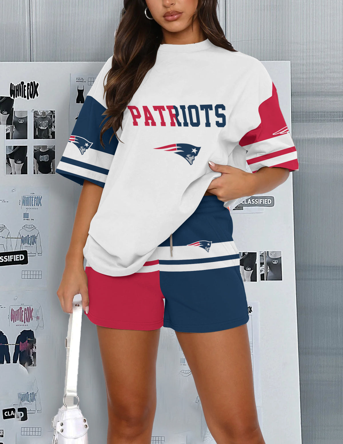 New England Patriots  Limited Edition Women's T-Shirt & Short Set