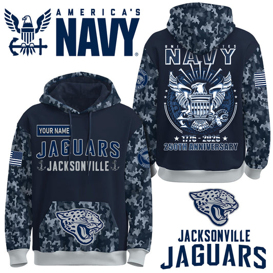 JAX x U.S Navy 250th Birthday Anniversary-3D Unisex Hoodie