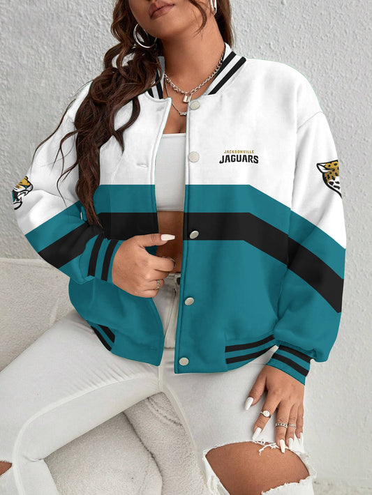 Jacksonville Jaguars Women's Long Pass Full- Snap Casual Jacket