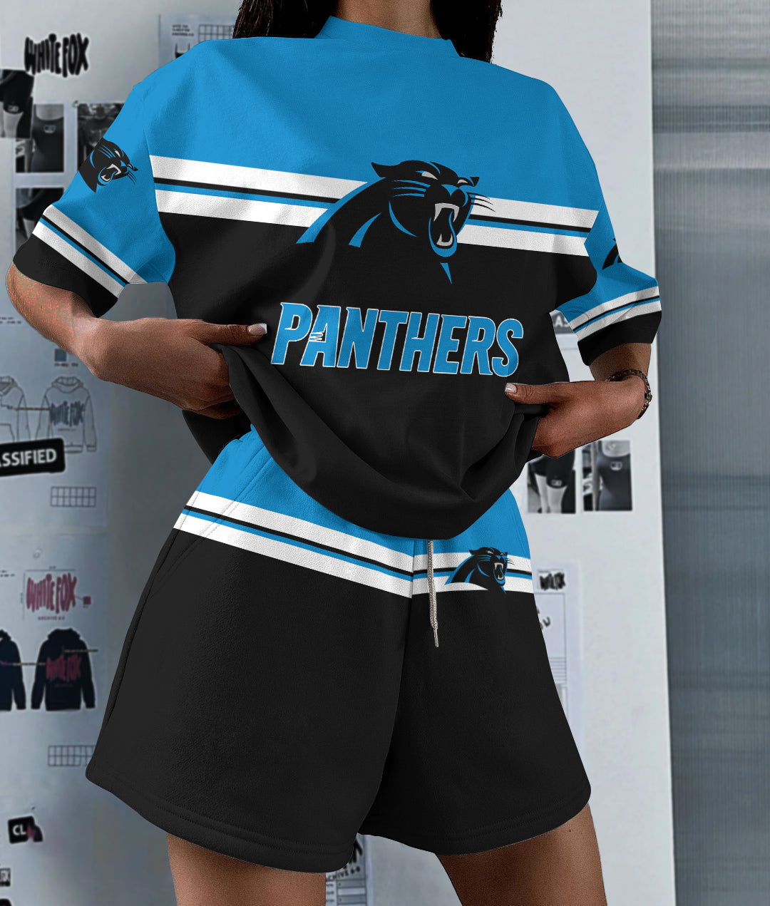 Carolina Panthers Limited Edition Women's T-Shirt & Short Set