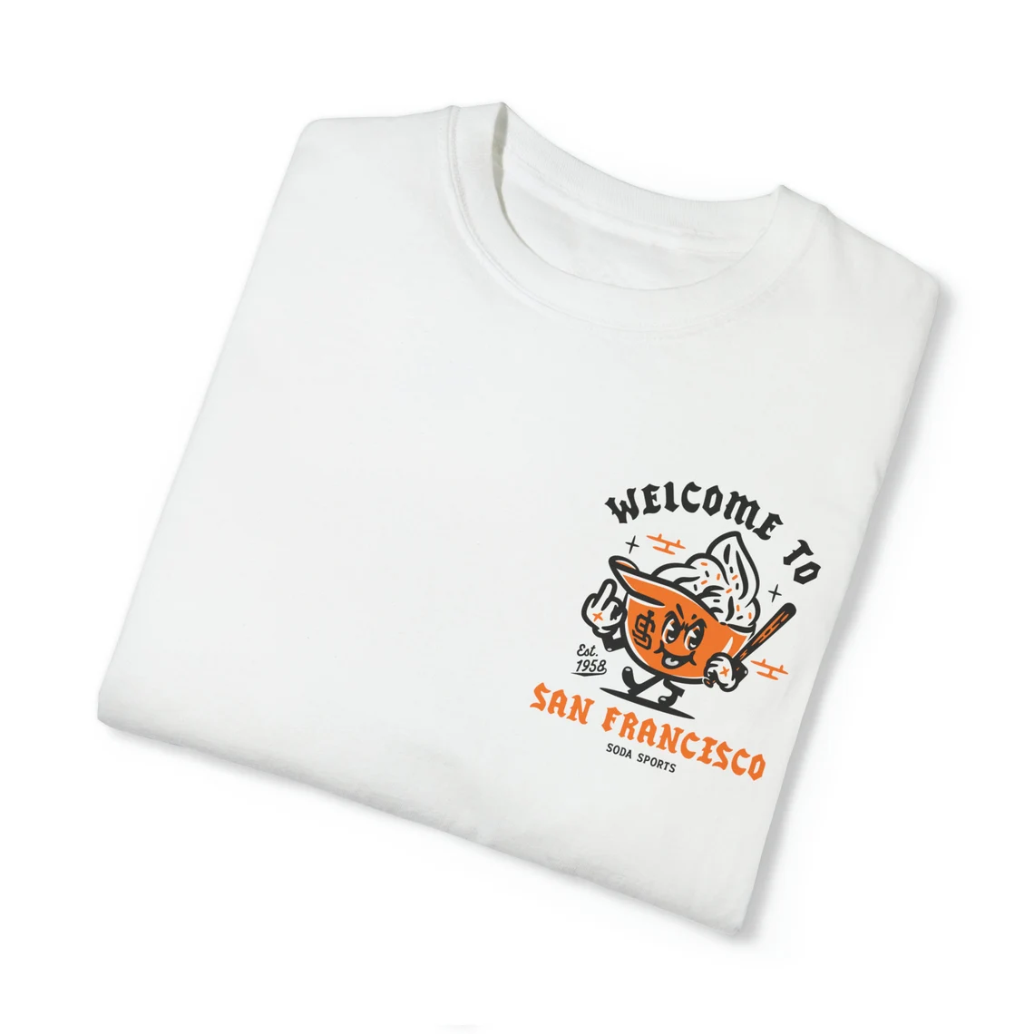 ( 3 colors)San Francisco Giants Soft Serve Welcome unisex t-shirt