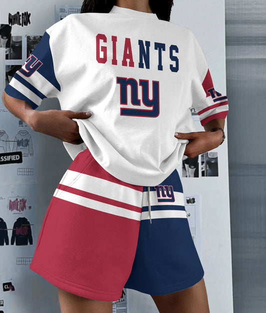 New York Giants Limited Edition Women's T-Shirt & Short Set