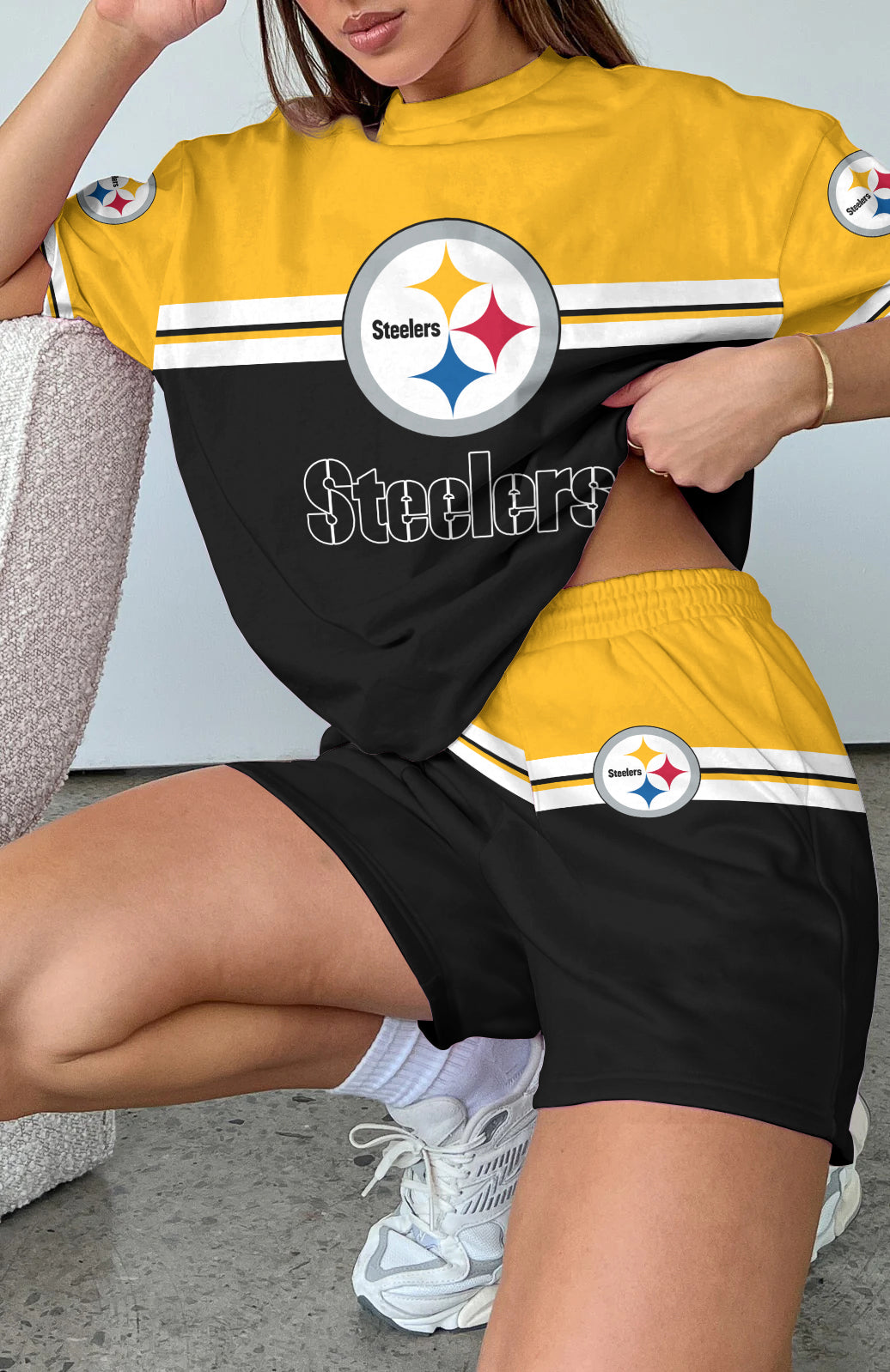 Pittsburgh Steelers Limited Edition Women's T-Shirt & Short Set