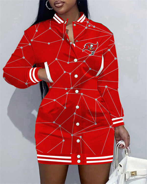Tampa Bay Buccaneers
Limited Edition Button Down Long Sleeve Jacket Dress