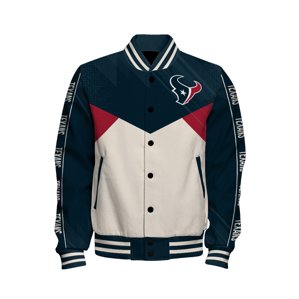Houston Texans Football Team 2025 - 26 Personality, Outstanding Unisex Varsity Jacket