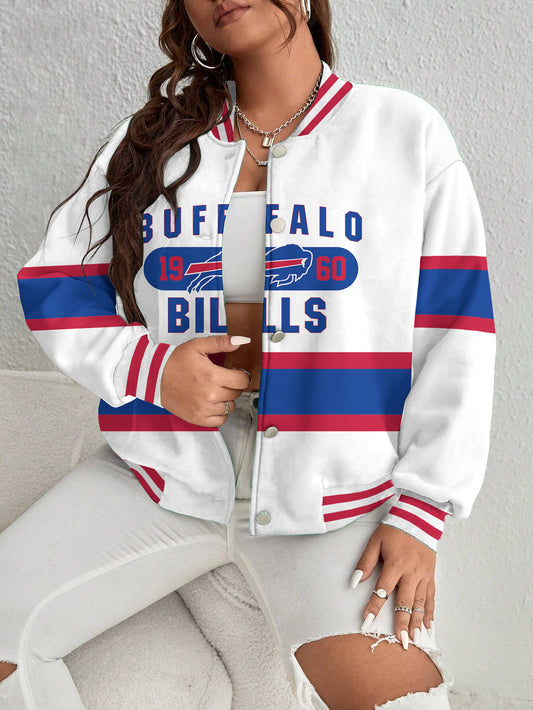 Buffalo Bills Women's Long Pass Full- Snap Casual Jacket