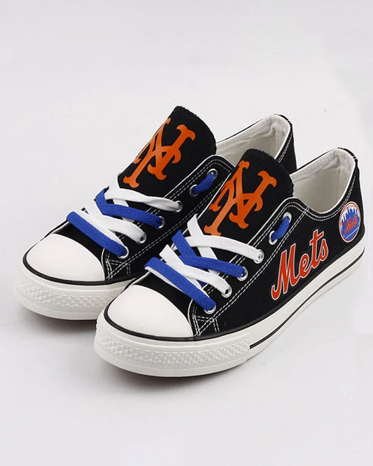 Casual printed low-top canvas shoes unisex