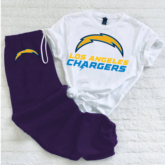 Two-piece casual printed pants suit