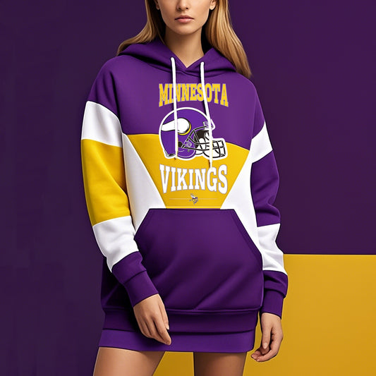 Minnesota Vikings Women's Hoodie Dress