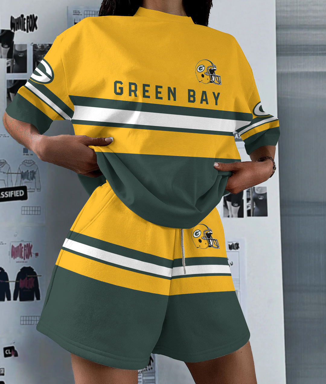 Green Bay Packers Limited Edition Women's T-Shirt & Short Set