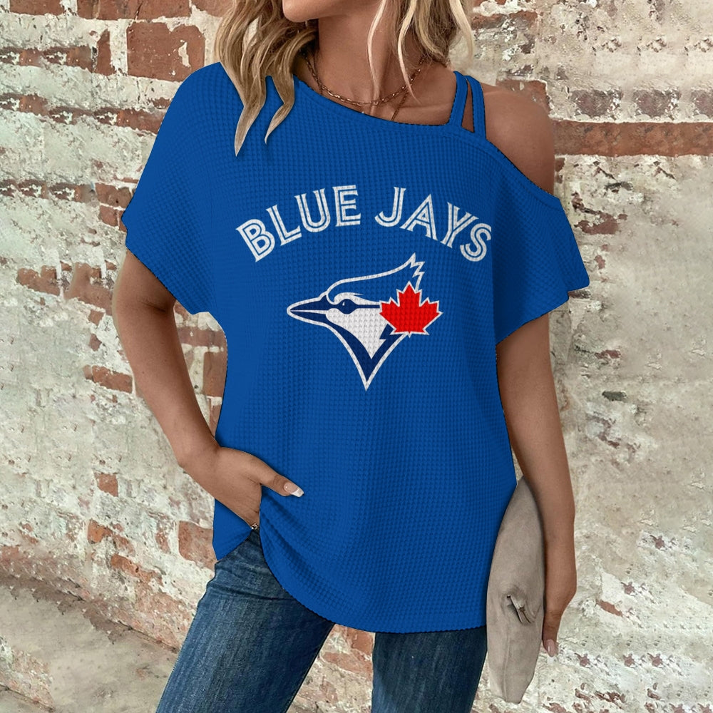 Asymmetrical Neck Short Sleeve T-Shirt