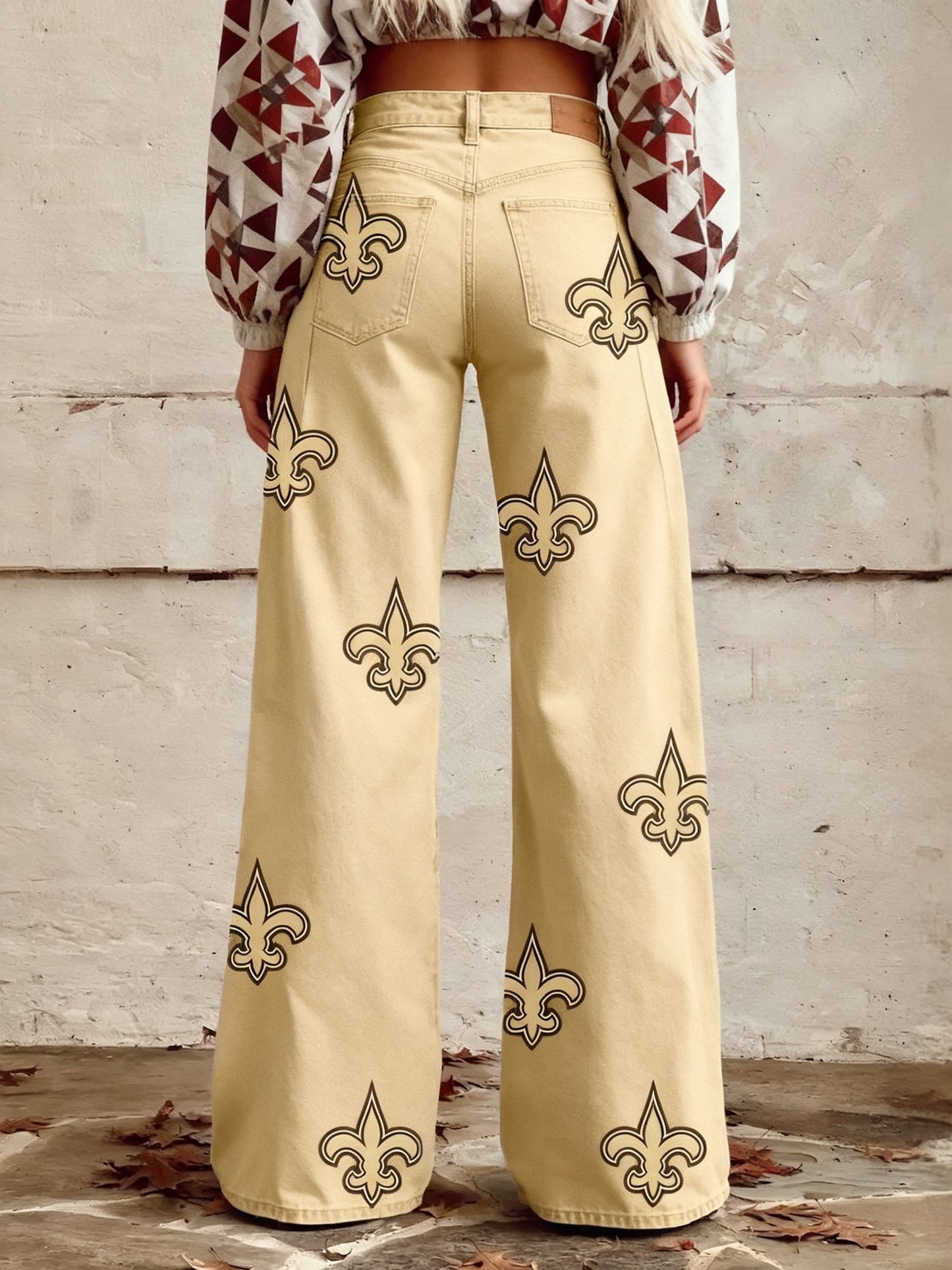 Women's Vintage casual wide LegPants