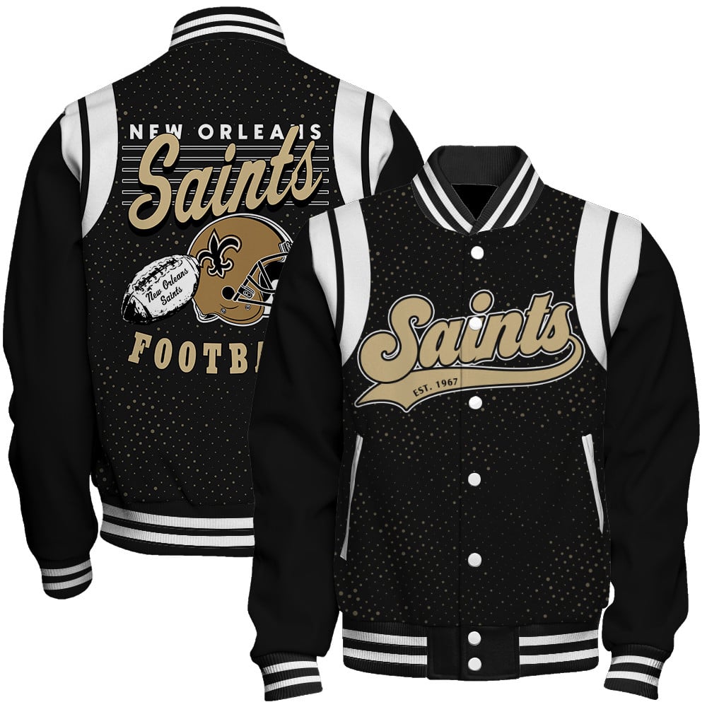 New Orleans Saints National Football League 2025 Make Your Mark Unisex Varsity Jacket