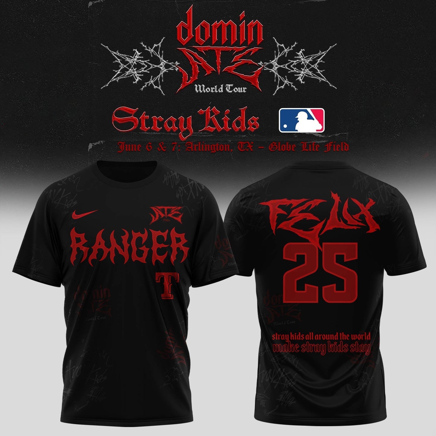 Texas Rangers x Stray Kids Dominate World Tour 2025