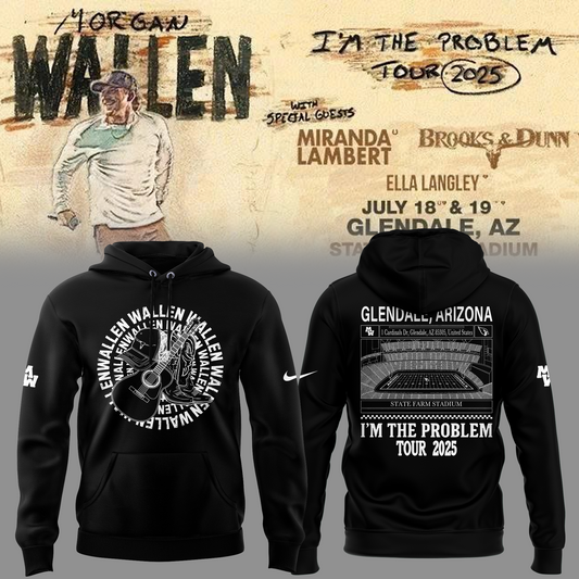 Special New Morgan Wallen x Arizona Cardinals Black Hoodie