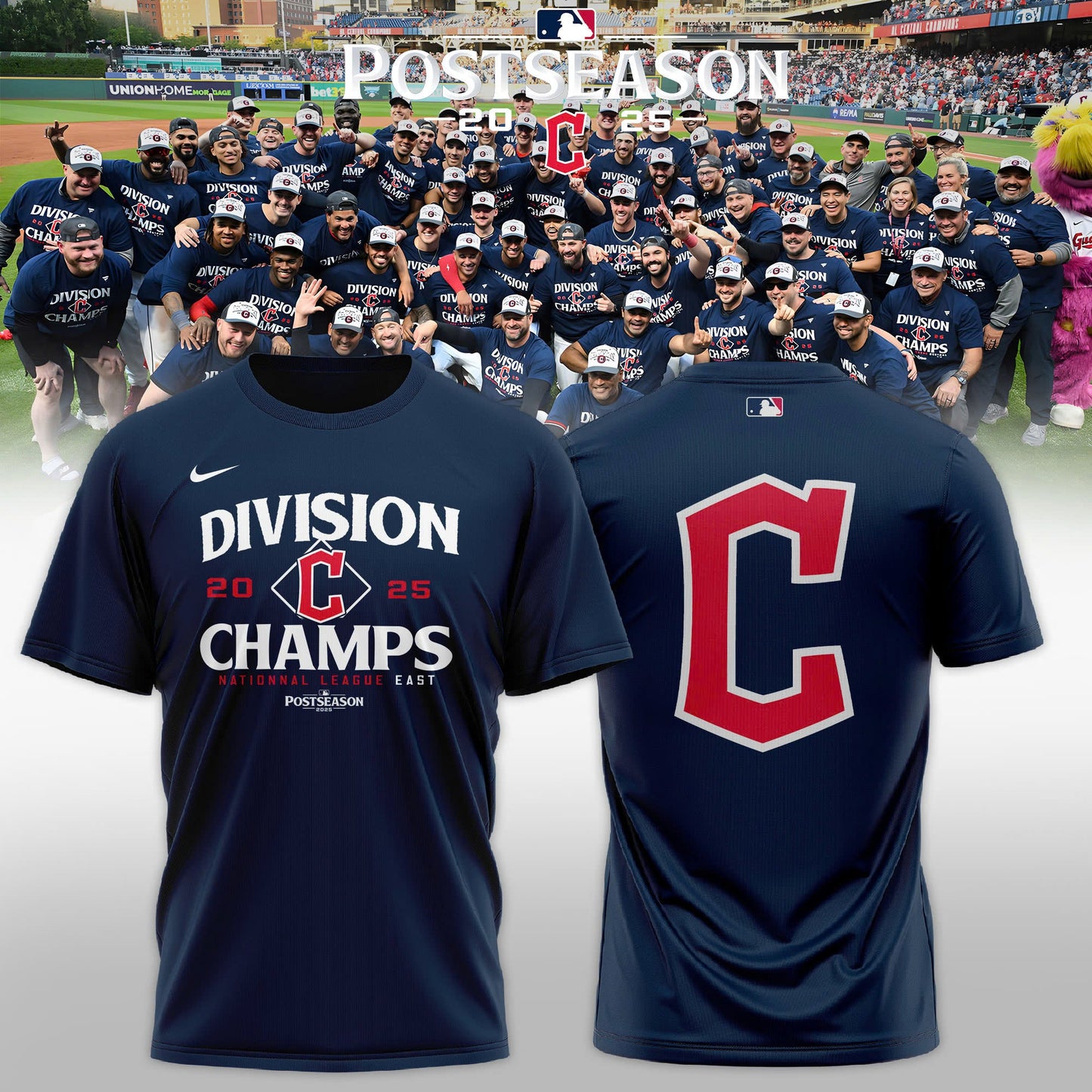 Cleveland Guardians 2025 AL Central Champions Special Editions T-Shirt