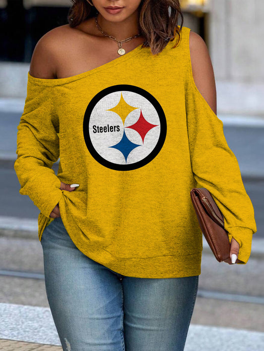 Asymmetric Off-Shoulder Women's Sweatshirt