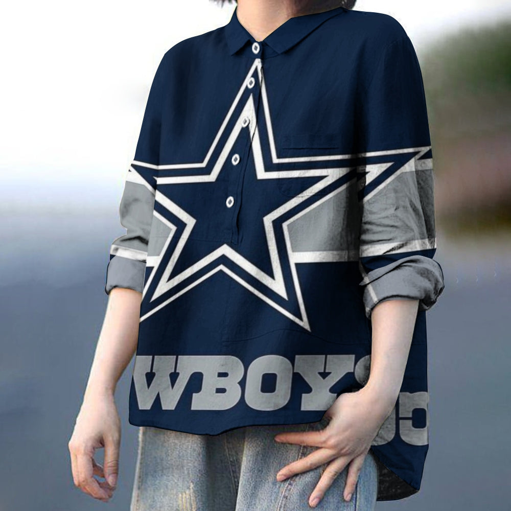 Women's oversized printed casual shirt