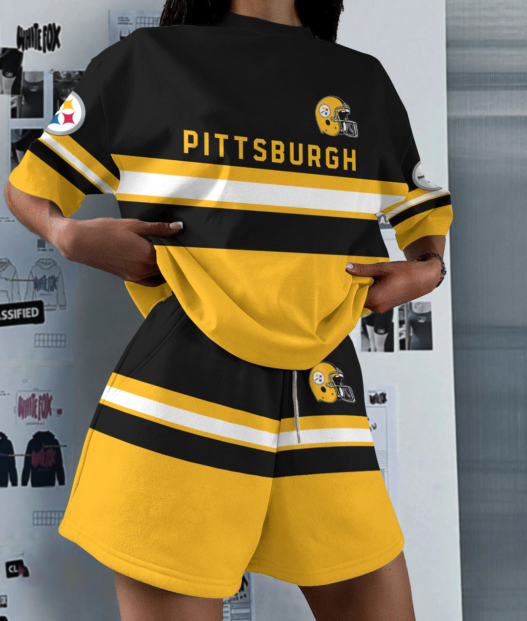 Pittsburgh Steelers Limited Edition Women's T-Shirt & Short Set