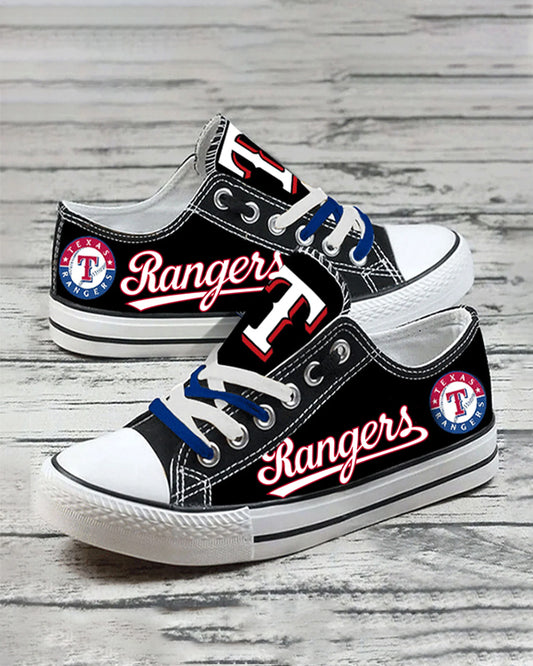 Casual printed low-top canvas shoes unisex