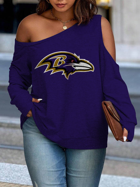 Asymmetric Off-Shoulder Women's Sweatshirt