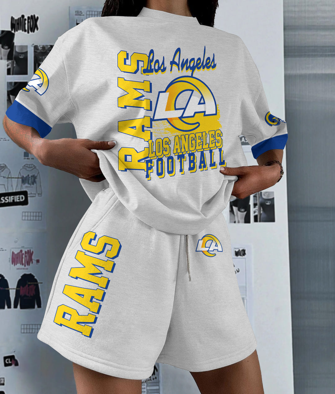 Los Angeles Rams Limited Edition Women's T-Shirt & Short Set
