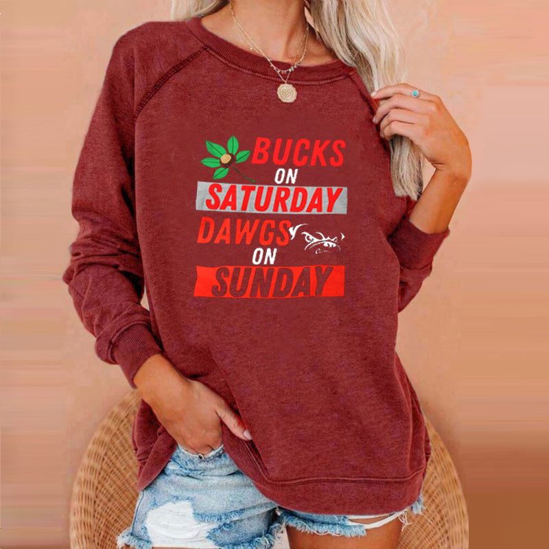 Raglan sleeve casual round neck long sleeve pullover