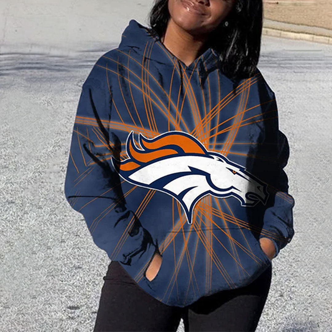 Denver Broncos
3D Printed Pocket Pullover Hoodie