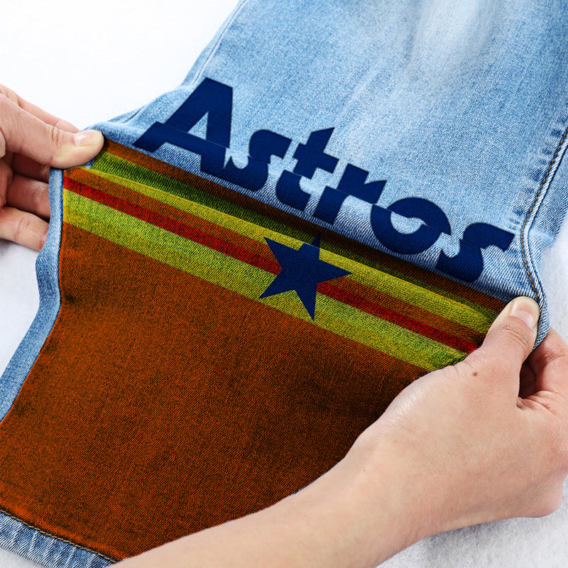 STRETCH RIPPED FRAYED RAW HEM DISTRESSED DENIM JEANS WITH HOLE