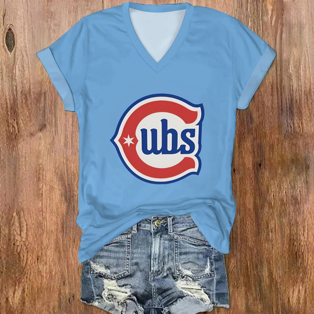 Printed casual short-sleeved t-shirt