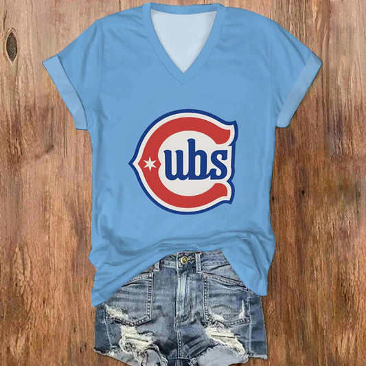 Printed casual short-sleeved t-shirt