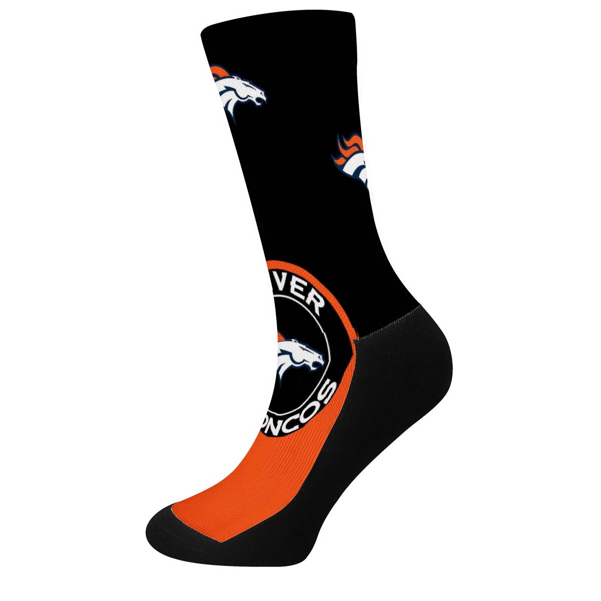 Denver Broncos For Bare Feet Crew Socks