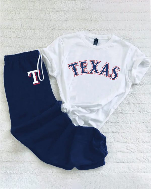 Casual loose fashion printed suit