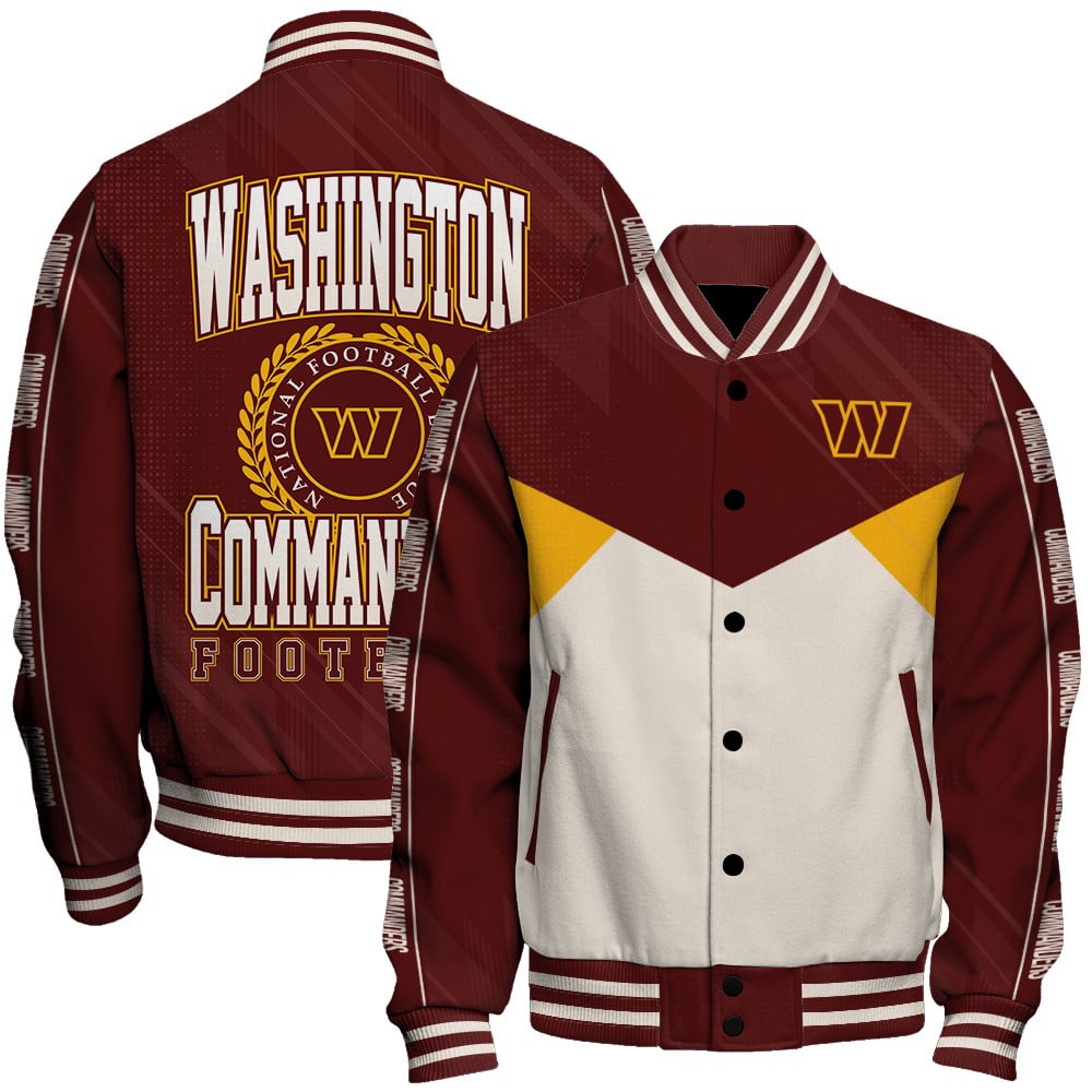 Washington Commanders Football Team 2025 - 26 Personality, Outstanding Unisex Varsity Jacket