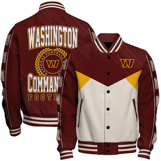 Washington Commanders Football Team 2025 - 26 Personality, Outstanding Unisex Varsity Jacket