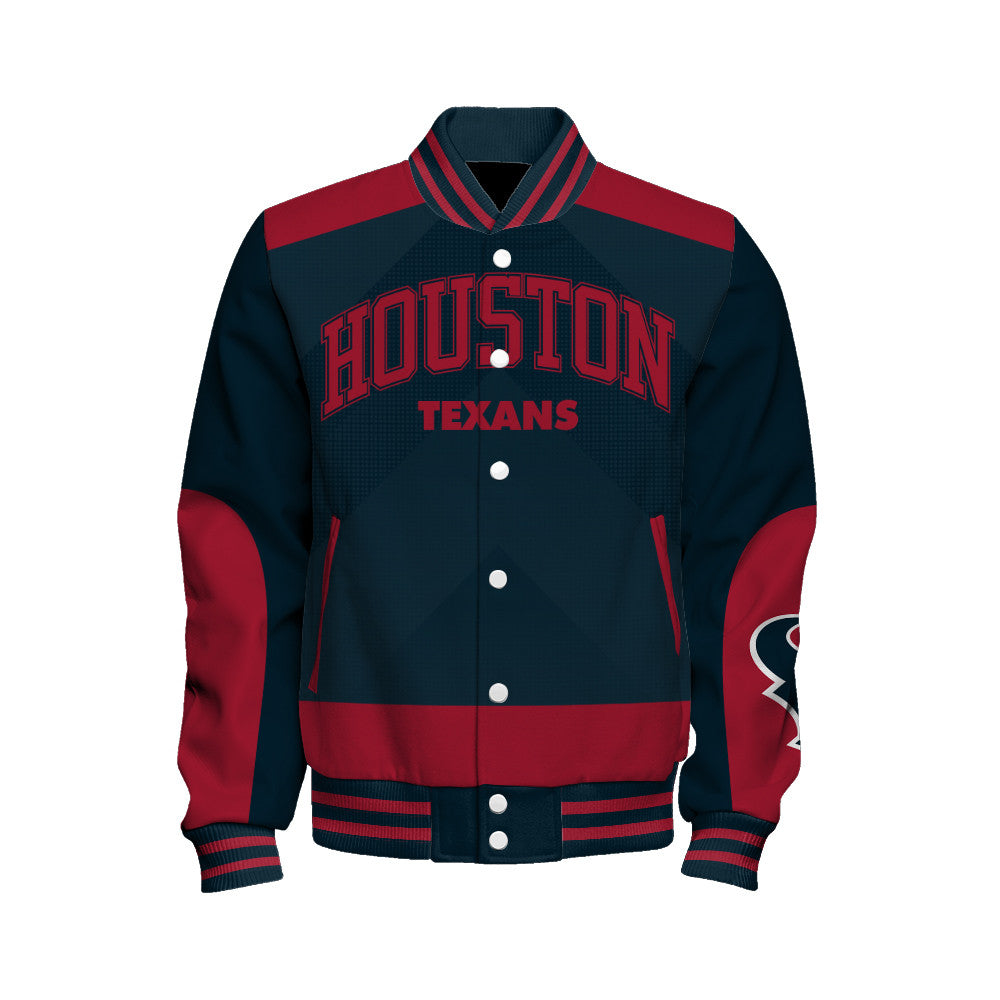 Houston Texans Football Team 2025 - 26 Stay Ahead Of The Trend Unisex Varsity Jacket