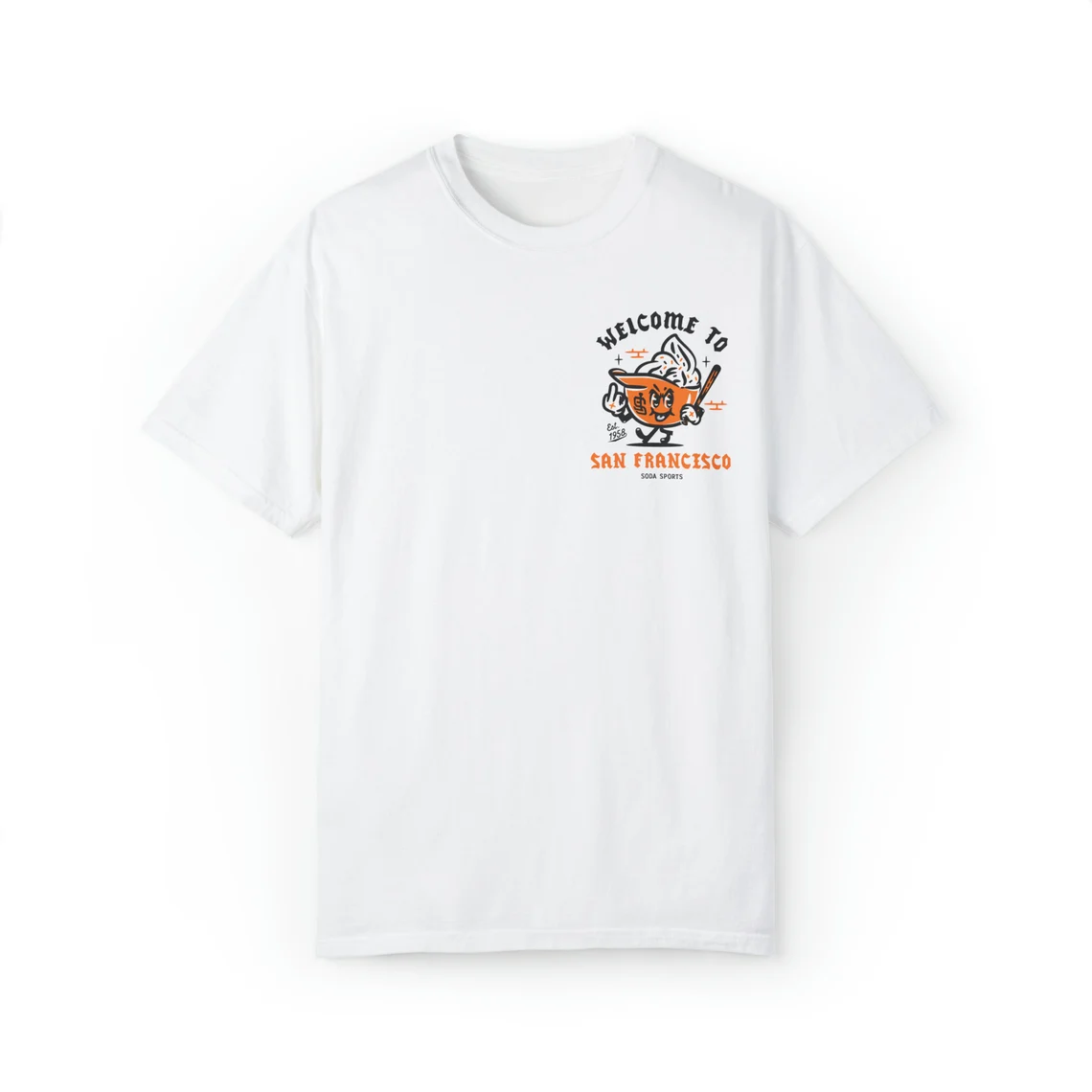 ( 3 colors)San Francisco Giants Soft Serve Welcome unisex t-shirt