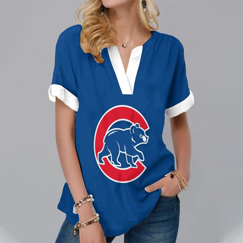 New Fashion Short Sleeve V-Neck Shirt