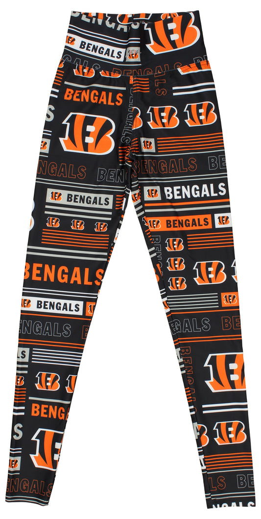 Zubaz NFL CINCINNATI BENGALS TEAM COLOR COLUMN LEGGING XL