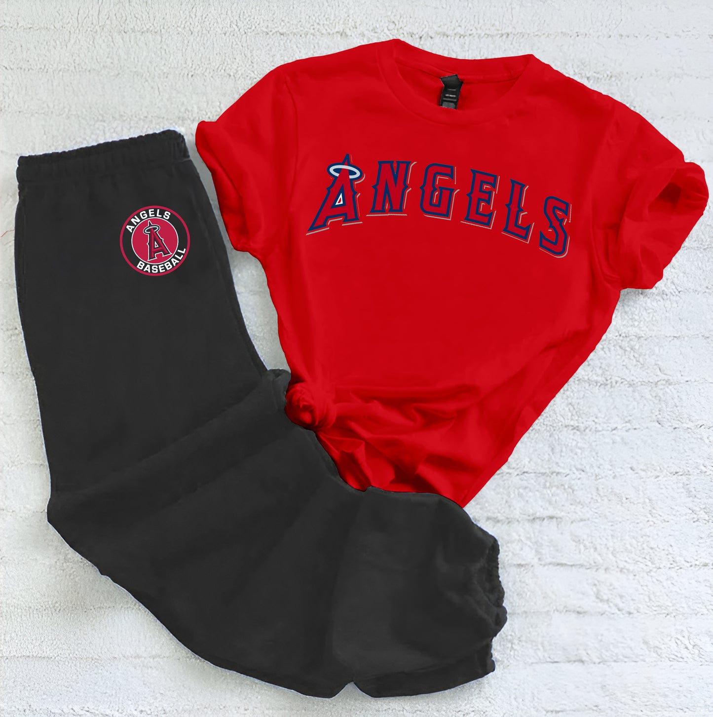 Casual loose fashion printed suit